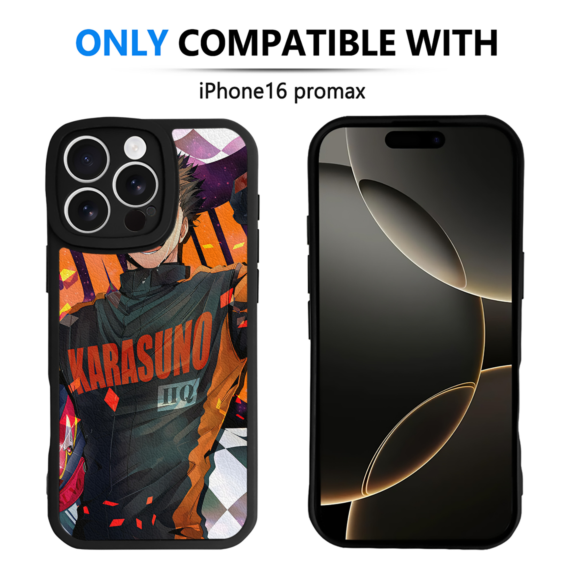 （画像用） ハイキュー!! Haikyu!! 【iPhone 16シリーズ対応】シリコンスマホケース（レザー調） 材質：シリコン